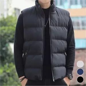 남성 경량 패딩조끼 데일리 베스트 레이어드 쪼끼 하이넥