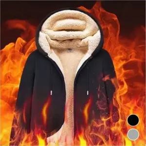 남성 후리스 인조양털 안감 기모 후드집업 겨울 보온