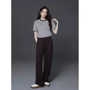POLHAM 여성 쿨테리 원턱 와이드 스웨트 팬츠_PHG2PT29