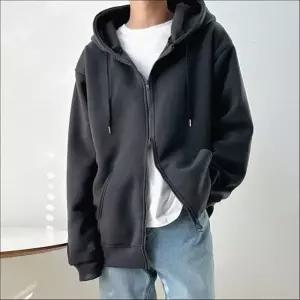 남자 투웨이 집업 후드 기모 안감 겨울 데일리 아우터 4색