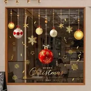 ( )크리스마스윈도우스티커포인트볼