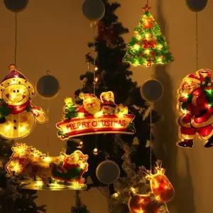 크리스마스 LED조명 창문 장식 흡착식 무드등 인테리어조명 오너먼트