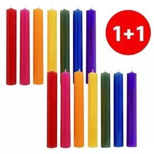 ( )레인보우 칠색초 1+1 컬러양초 7색양초 인테리어소품 크리스마스 무지개양초 장식