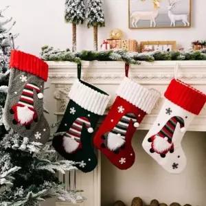 (색상 그레이1P)벽걸이 선물주머니 NO.9 크리스마스 트리 양말장식