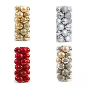크리스마스 트리 볼 소품 장식 24개입 LM-1004793