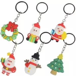 ( )크리스마스 열쇠고리1P 산타 트리 눈사람 양말