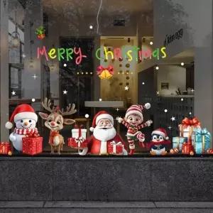 ( )크리스마스윈도우스티커산타패밀리