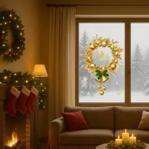 ( )크리스마스윈도우스티커골드리스