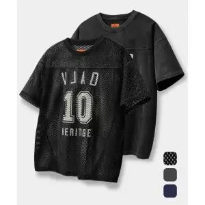 DIMITRI BLACK VLAD 턴오버 아트웍 로고 럭비 져지 반팔 티셔츠_3 COLOR