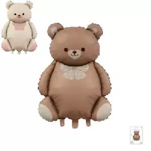 무광 리본 곰돌이 은박 내친구 곰돌이인형 닮은 벌룬 해피버스데이 생일 축하 파티 크리스마스