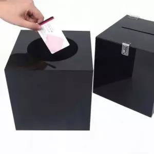 [문구/오피스] 아크릴 블랙 응모함 200 모금 기부 투표 행사 이벤트