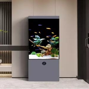 세로형 어항 수직 조형물 인테리어 금붕어 아크릴 거실 물고기 관상어 열대어 수족관