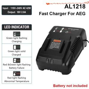 AEG 18V 리튬 배터리 용 충전기 AL1218 고품질 고속 2A
