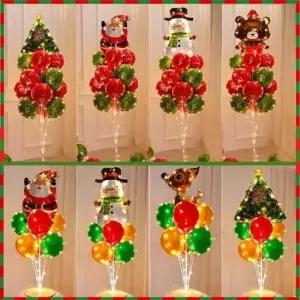 크리스마스 풍선 장식 어린이집 홈파티 연말 장식 크리스마스 홈장식 건전지포함 풍선펌프증정