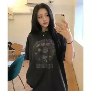 CPGN 익스플로 버니 피그먼트 반팔티 스모크블랙