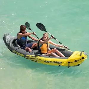 [하프클럽/]인텍스 익스플로러 에어카약 보트 2인용 노 펌프세트