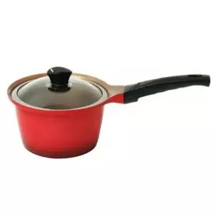 인덕션전골냄비 퀸 세라믹 편수냄비 18cm 1P 인덕션겸용 코팅 냄비 찌개냄비