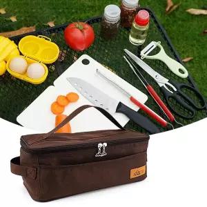 BBQ 커트러리 취사용품 수납 가방 낚시 글램핑 피크닉 캠핑 텐트 공구