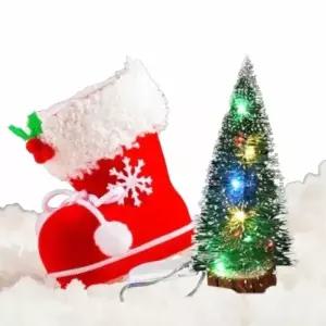 (옵션 LED트리-15X40cm)LED 전구 미니 트리 테이블트리 조명트리 크리스마스매장장식