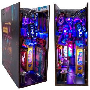 네오 라멘 미니 키트 조명 U2013 DIY 나무 사이버펑크 누크 골목 네온 디오라마