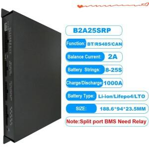 JIKONG 액티브 밸런스 스마트 BMS 7S ~ 25S 릴레이 리튬 이온 Lifepo4 LTO 배터리 보호 보드 블루투스 기능