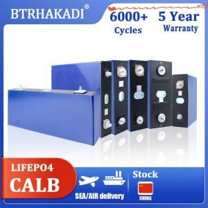 CALB Lifepo4 원래 3.2V 100Ah DIY 태양 에너지 저장을위한 충전식 4PCS 리튬 셀
