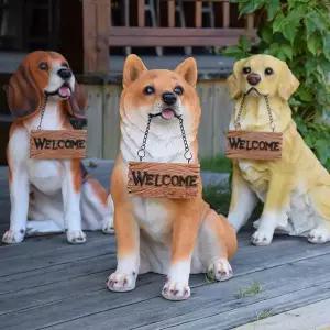 강아지 A 피규어 장식 정원 오브제 애견카페 조형물 모형 조각상 아트 야외