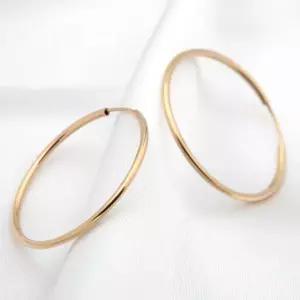 [미니아트] 14K 골드필드 파이프 링 데일리 후프 귀걸이 30mm