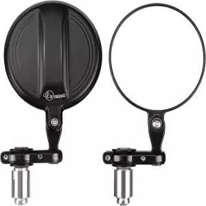 케미모토 유니버설 모터사이클 미러 360 회전식 핸들바 엔드 리어 뷰 사이드 7/8인치 및 내경