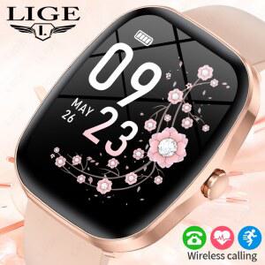 2026 여성용 스마트워치 HD 화면 블루투스 통화 스포츠 피트니스 시계 심박수 모니터 IP68 방수 음악 남성용