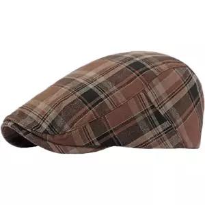 12022910 남자 헌팅캡 팔각모 베레모 뉴스보이캡 화이트 팽 체크 헌팅 모자 빈티지 디자인 트렌드 남성용
