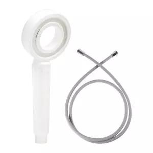 [NS홈쇼핑]욕실의여왕 밀키 도넛형 녹물 필터 샤워기 헤드+호스1.5m(택1)[35855348]