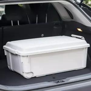 100l 캠핑 플라스틱 36l그레이화이트 투톤 다용도 상자 수납박스 트렁크카고