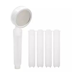 [NS홈쇼핑]욕실의여왕 밀키 올인원 염소&녹물 필터 샤워기 헤드+리필 4개...