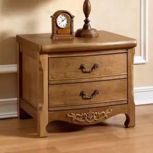 엔틱 침대쪽장전화받침대 2단협탁 원목 운 나르본