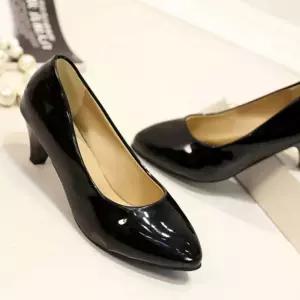 발편한 승무원 여자 면접구두 유니화 펌프스 정장구두 배색구두