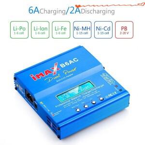 IMAX B6AC 80W Lipo/Li-ion/LiFe/NiMh 배터리용 업데이트된 밸런스 충전기 방전