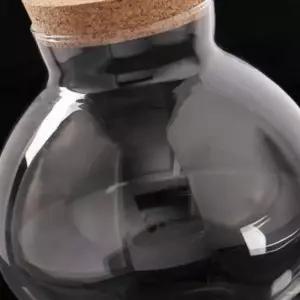 삭막한방 인테리어 코르크 유리병 LED 어항 무드등 관상어 반려식물 수경재배