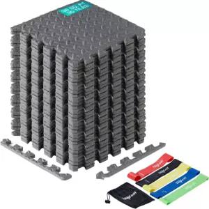 Yes4All EVA 연동 매트 퍼즐 바닥 타일 가구용 테두리가 있는 폼 패딩 홈 스페이스 거실 차고 11 15 32 99