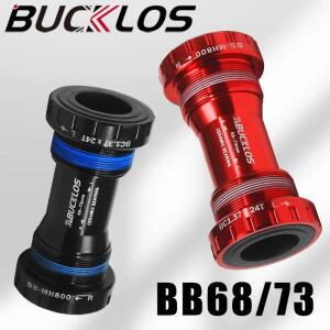BUCKLOS 자전거 밑면 브래킷 BB68/73 스틸/세라믹 베어링 MTB 도로 크랭크 용 밀폐형 BB
