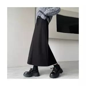 여자 치마 모직 니트 빈티지 맏언니 봄가을 정장 A라인 CH3