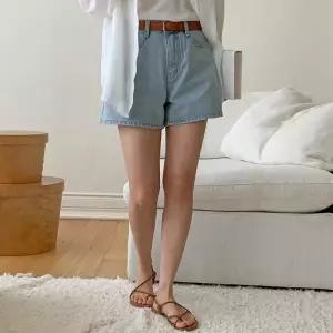 여자 데일리 썸머 진 에이라인 숏팬츠