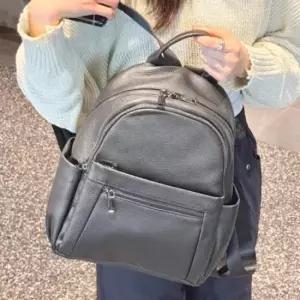 여성 미니 가죽 백팩 블랙 데일리 대학생 직장인 가방