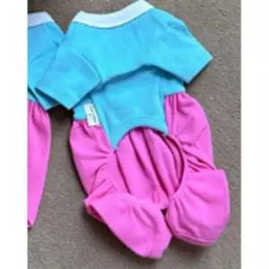 [반려] 비비드 안정감있는 강아지 올인원 핑크 명절 설날 1P 한복 2XL