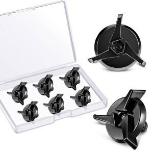헬멧 바이저 나사 클립 고정 선 모터사이클 액세서리, 블랙(6피스)