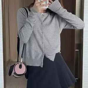 여성 기본 니트 가디건 긴팔 코트 스웨터 루즈핏 카디건