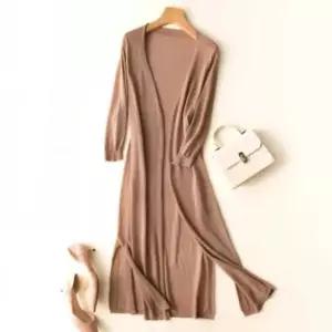 봄가을 루즈핏 롱가디건 데일리 코디 직장인 숙녀캐주