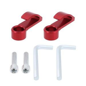 마이크로 트레이더스 2Pc 오토바이 핸들바 후크 CNC 알루미늄 헬멧 장갑 컵(빨간색)에 적합합니다