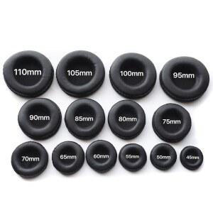 R 헤드폰 커버 용 이어 패드 스폰지 가죽 폼 쿠션 40mm 50mm 55mm 60mm 65mm 70mm 75mm 80mm 85mm 90 95 100 105mm 110mm