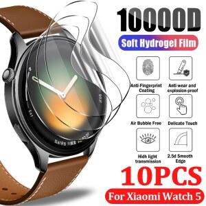 스마트워치 화면 보호기 샤오미 미 워치 5용 유연한 TPU 필름 HD 투명 자가복원 하이드로겔